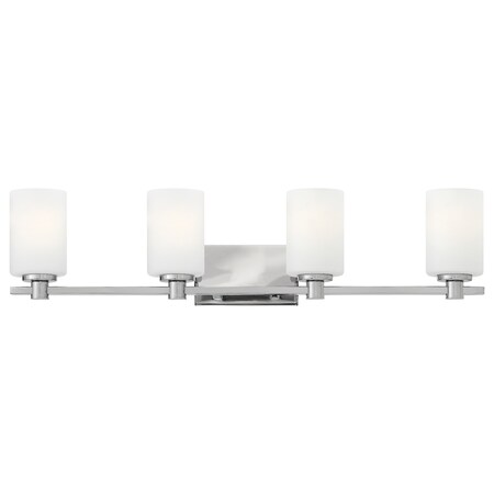 Karlie Four Light Vanity in Chrome